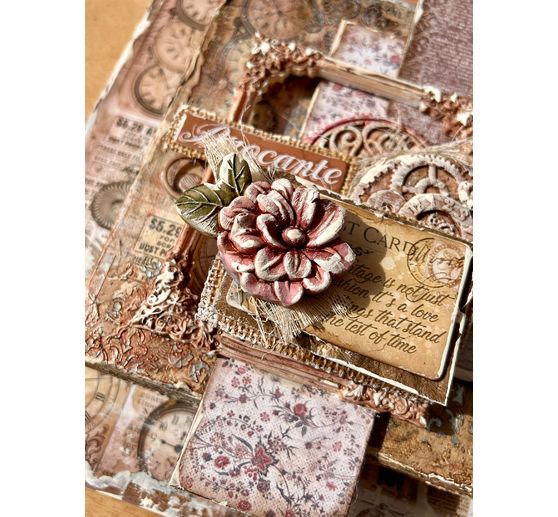 Silicone casting mould "Brocante Antiques - Flowers and Tendrils"