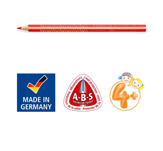 Staedtler Noris color Jumbo coloured pencils + sharpener