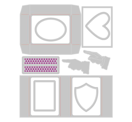 Sizzix Thinlits Punching template "Matchbox by Tim Holtz"