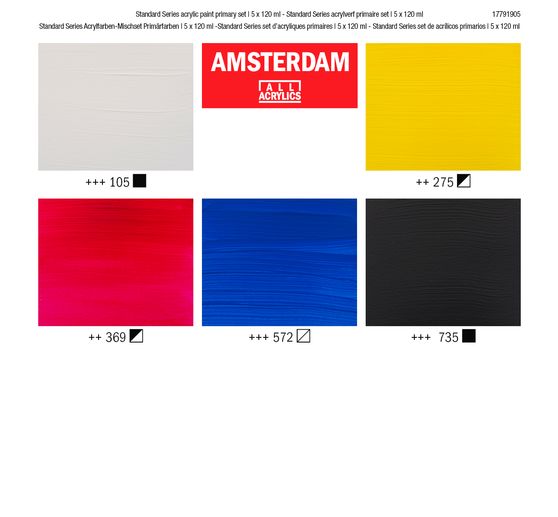 Talens AMSTERDAM Acrylic paint set "Primary colors"