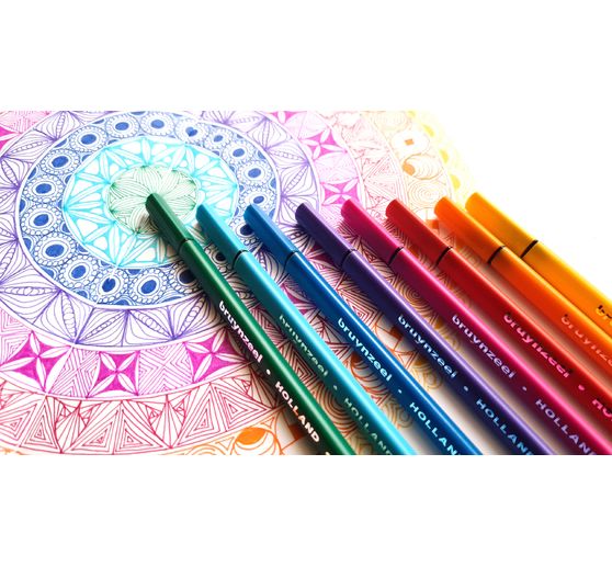 Tenkokresba Bruynzeel, 12 barev