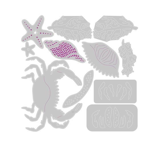 Výseková šablona Sizzix Thinlits "Ocean Medley"