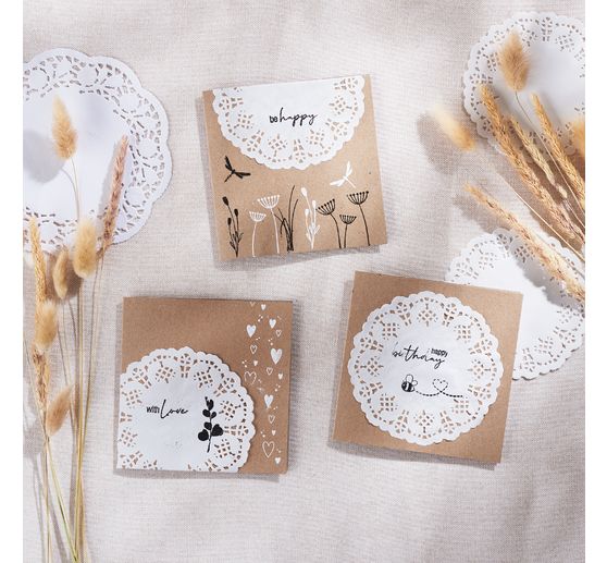 VBS Lace doily, white