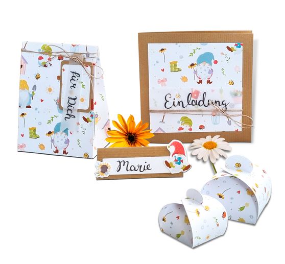 Motif photo cardboard "Garden gnome"