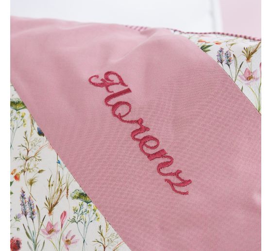 Westfalenstoffe Woven fabric Uni "Melange Beige-Rose"