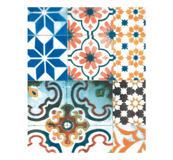 Décopatch papír "Mozaika z dlaždic barevná"