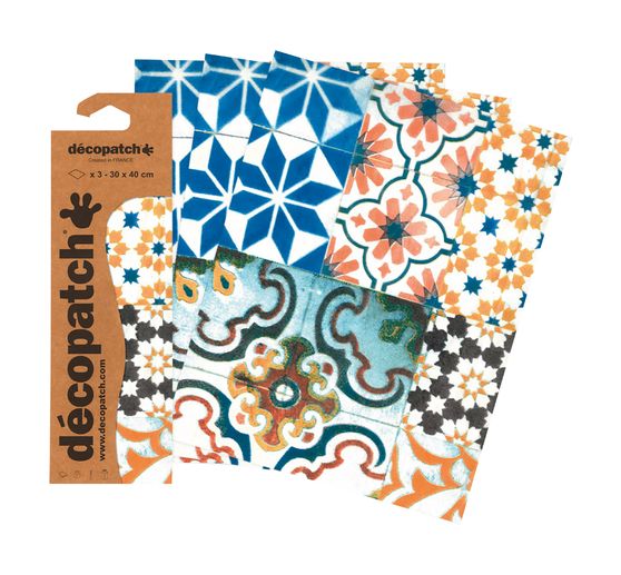 Décopatch papír "Mozaika z dlaždic barevná"