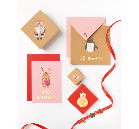 Honeycomb ball samolepka "Vánoce"