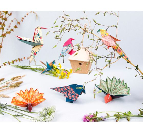 Folding paper-assortment "Birds"