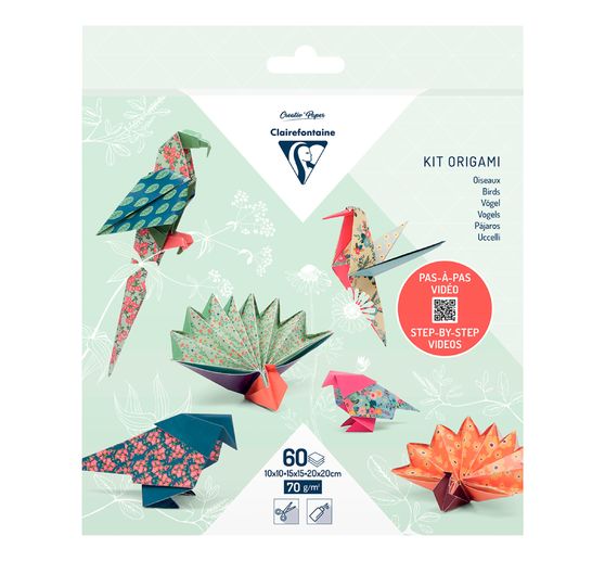 Folding paper-assortment "Birds"