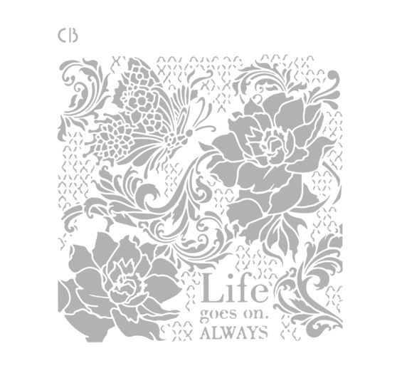 Stencil "Ethereal - Life goes on"