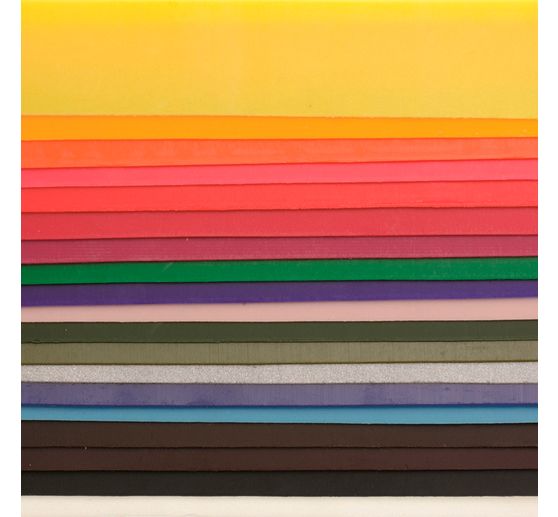 Decorating wax set, 20 plates, colorful