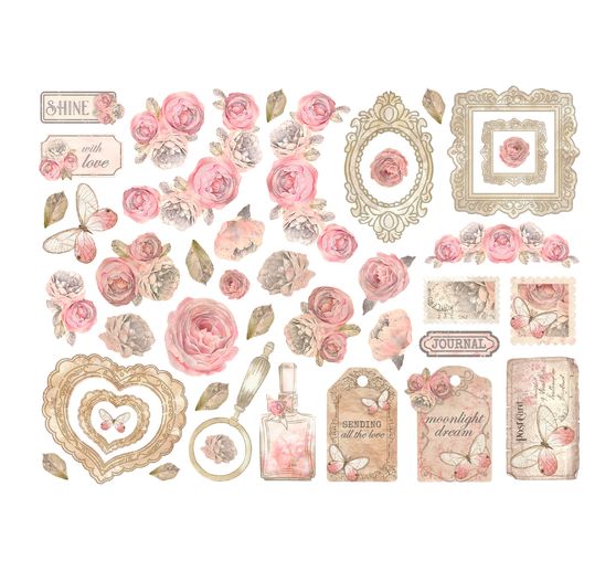 Děrovací motivy "Shabby Rose"