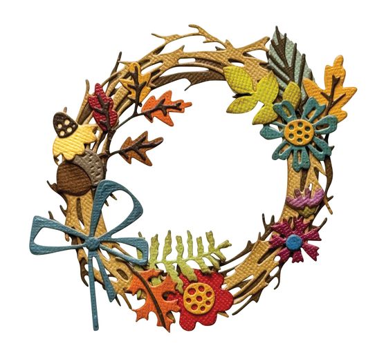 Sizzix Thinlits Punching template "Foliage Wreath by Tim Holtz"