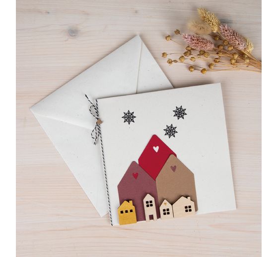 Wooden scatter decorations "Mini-house"