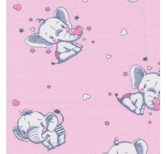 Jersey fabric "Little Elephants"