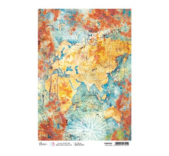 Slámová hedvábí s motivem "Coral Reef - Oxidation"