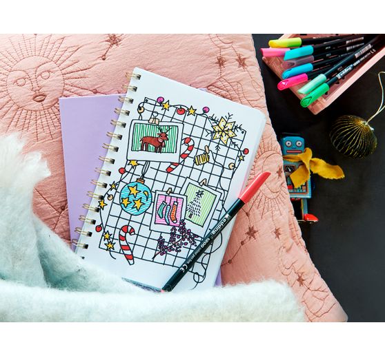 edding 1200 Colour Pen Fine Pastel, sada 6 kusů