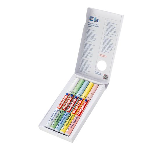 edding 751 gloss varnish-Marker Pastel, set of 5