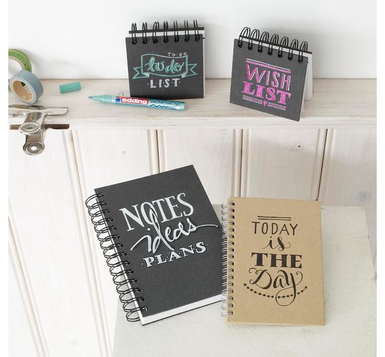 edding 751 gloss varnish-Marker Metallic, set of 5