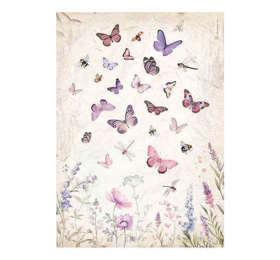 Motif straw silk assortment "Lavender"
