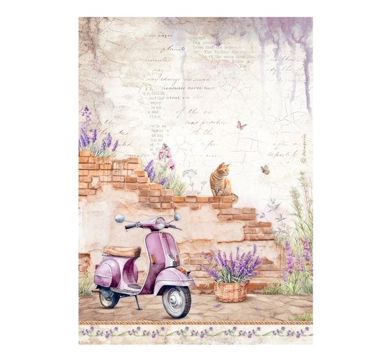 Motif straw silk assortment "Lavender"