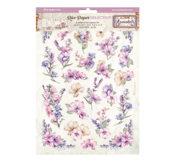 Motif straw silk assortment "Lavender"