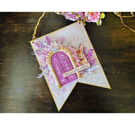 Scrapbook block "Lavender"