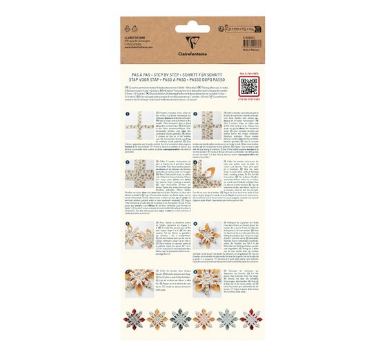 Paper strips mix for 6 woven stars