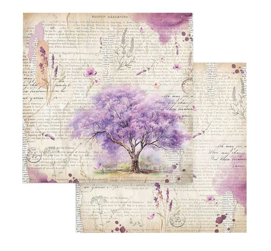 Scrapbook block "Lavender"