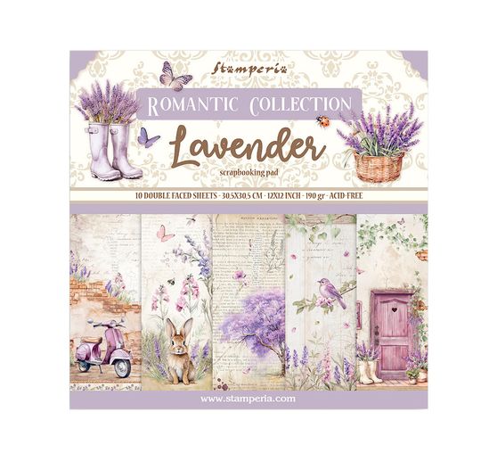 Scrapbook block "Lavender"