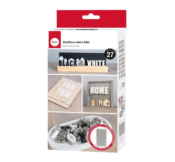 Silicone casting mould "Mini ABC"