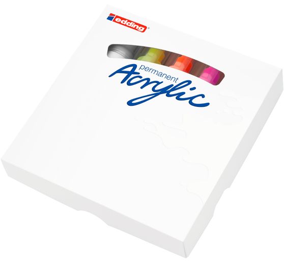 edding 5000 Acrylic "Acrylic marker - Neon", wide, set of 5