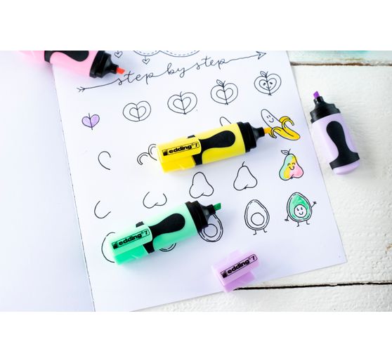 edding 7 "Mini text marker" Pastel set