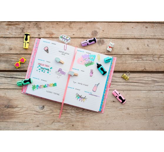 edding 7 "Mini text marker" Pastel set