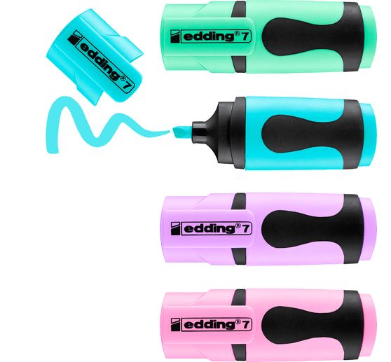 edding 7 "Mini text marker" Pastel set