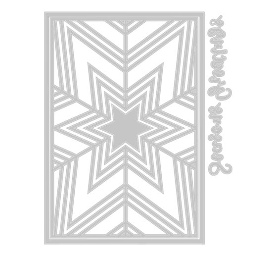 Sizzix Thinlits Punching template "Cosmopolitan Christmas - Star Bright by Stacey Park"
