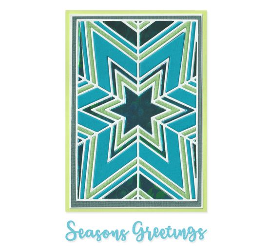 Sizzix Thinlits Punching template "Cosmopolitan Christmas - Star Bright by Stacey Park"