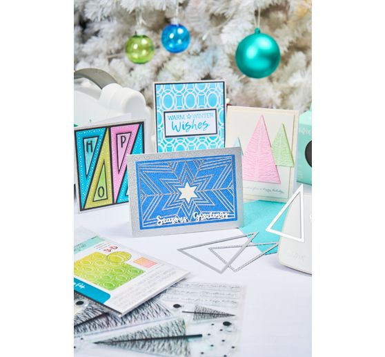 Sizzix 3D Embossing template "Cosmopolitan - Golden Rings by Stacey Park"