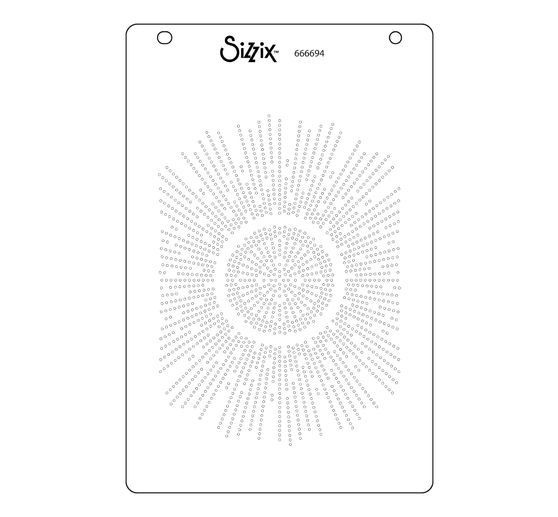 Sizzix A6 Stencil "Cosmopolitan - Shine Bright by Stacey Park"