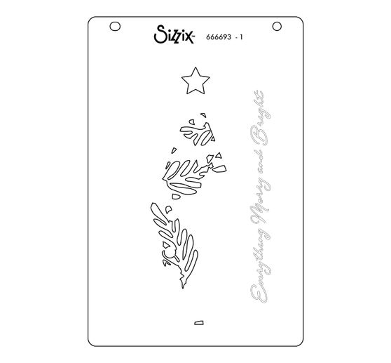 Vrstvené šablony Sizzix "Happy Holidays by Stacey Park"