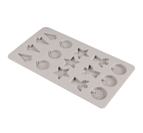 Silicone casting mould "Mini decorative moulds X-Mas"