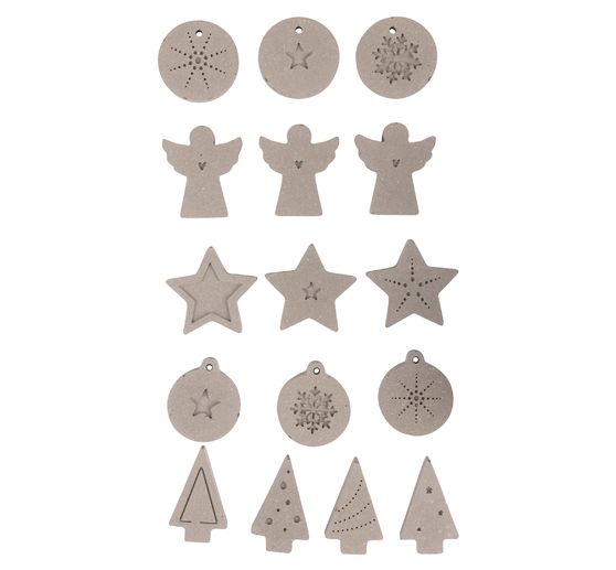 Silicone casting mould "Mini decorative moulds X-Mas"