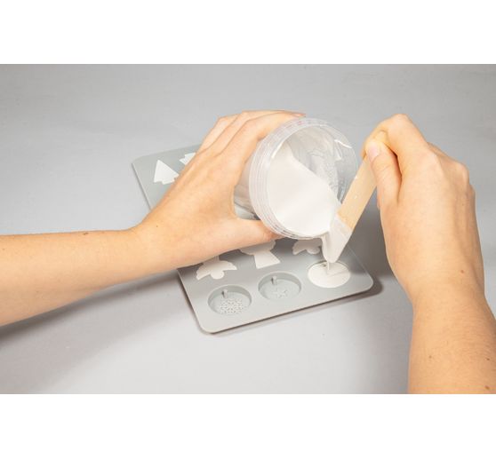 Silicone casting mould "Mini decorative moulds X-Mas"