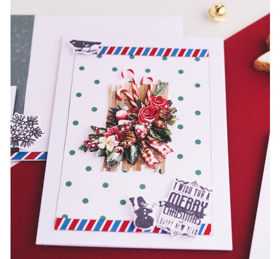 Sada výsekových razítek a razítek "Veselé Vánoce"