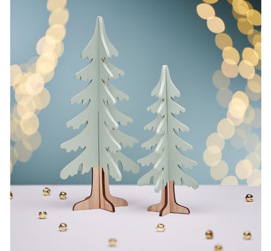 Dřevěná stavebnice VBS "Jedle", sada 2 kusů