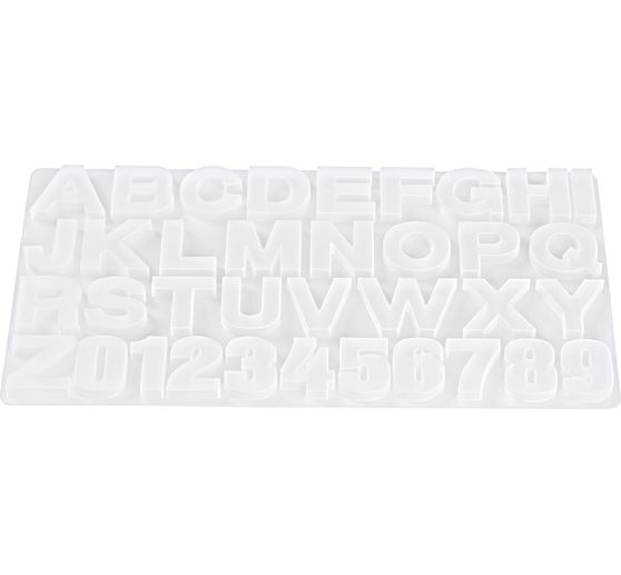 Silikonová ddlévací forma "Písmena a číslice"