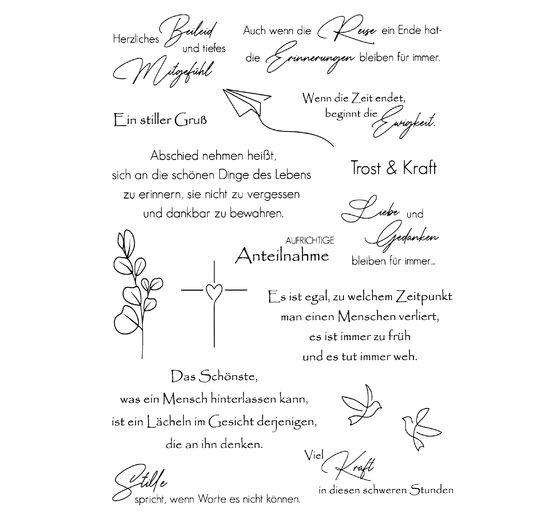 VBS Silicone stamp "Condolence"