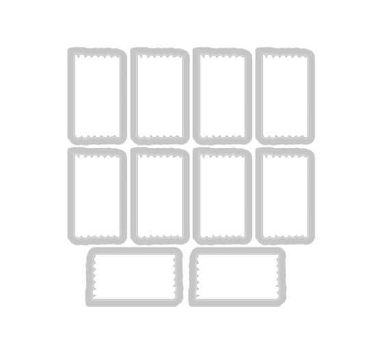 Výseková šablona Sizzix a Clear Stamps "Tab Stamp Alpha by 49 and Market"