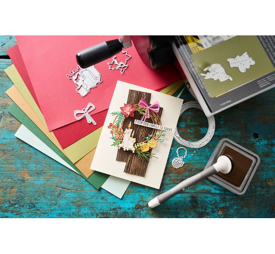 Sizzix Thinlits V&yacute;sekov&aacute; &scaron;ablona "Vault Festive Wreath by Tim Holtz"